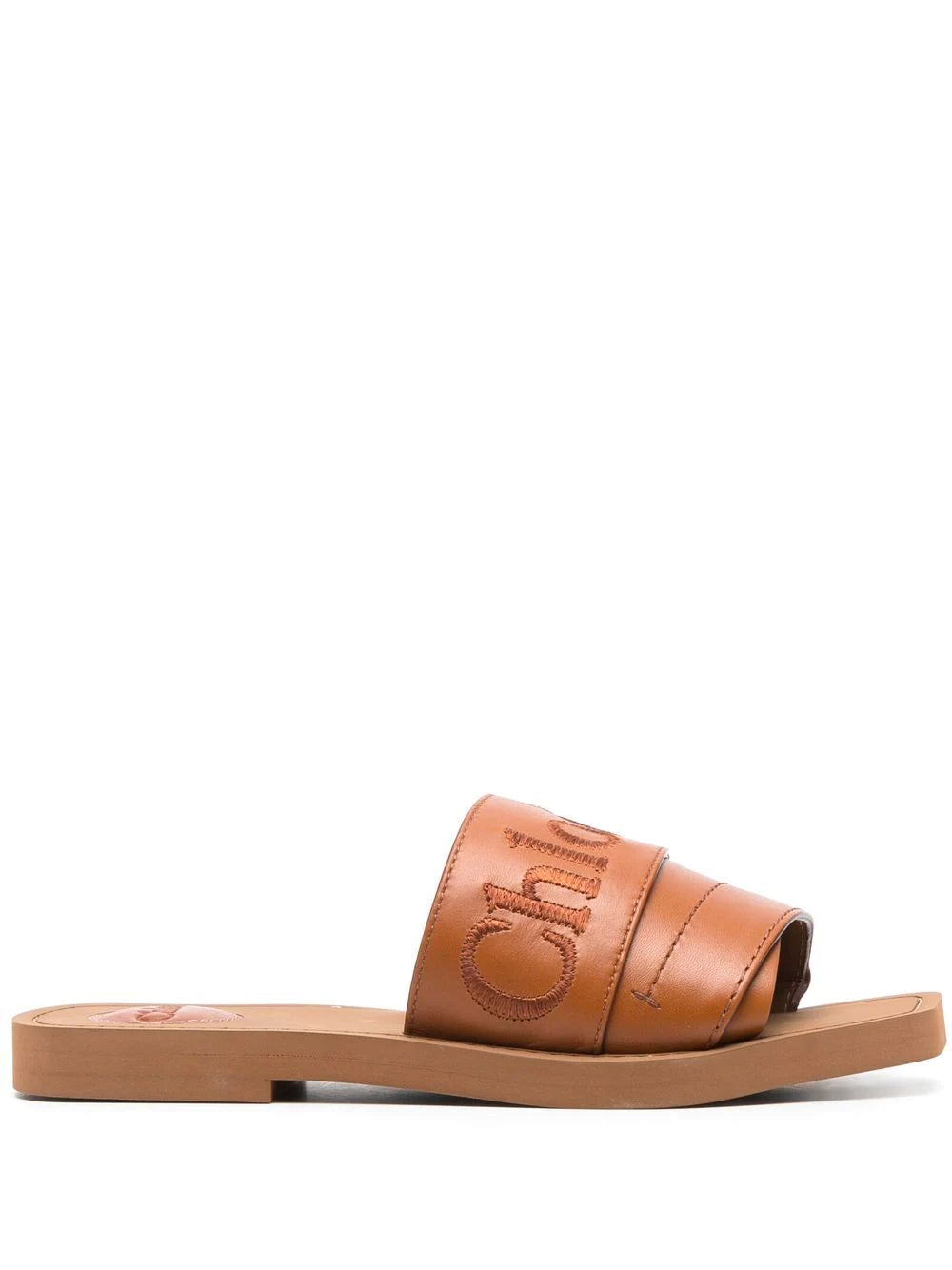 Chloé Woody logo-embroidered sandals