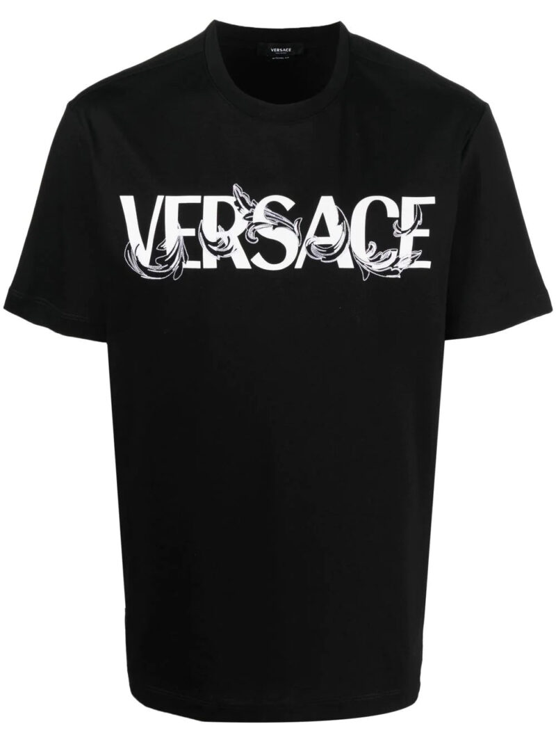 Versace  logo-print detail T-shirt