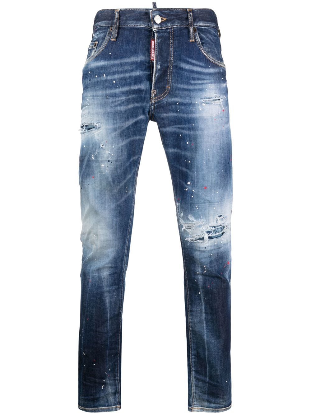 Dsquared2 distressed slim-cut jeans