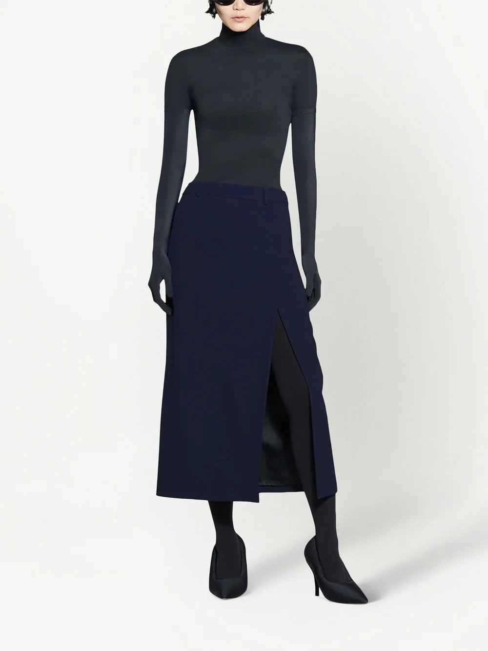 Balenciaga front slit skirt