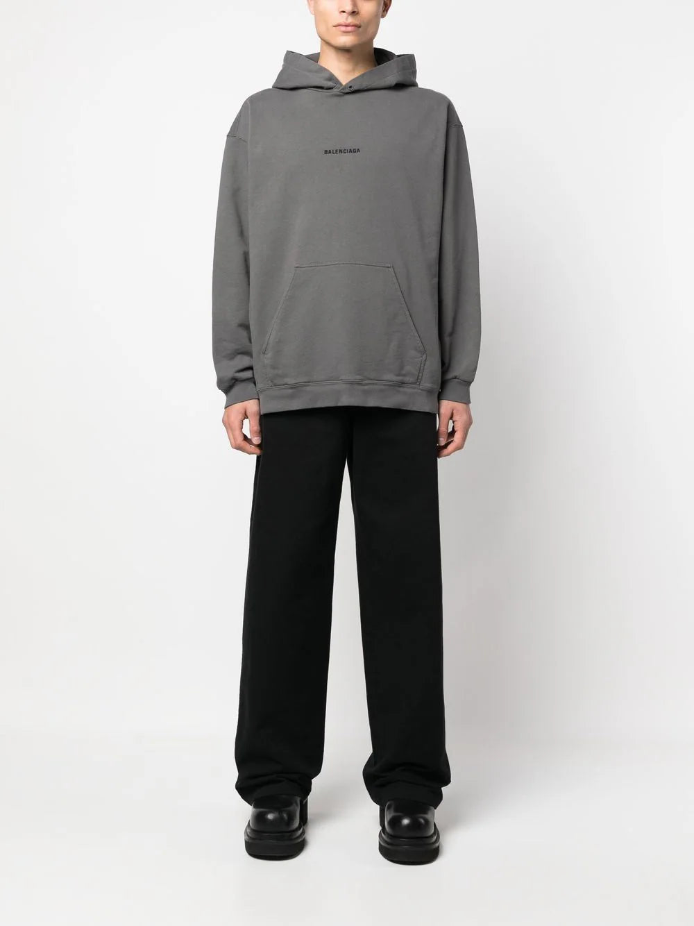Balenciaga  logo-print detail hoodie