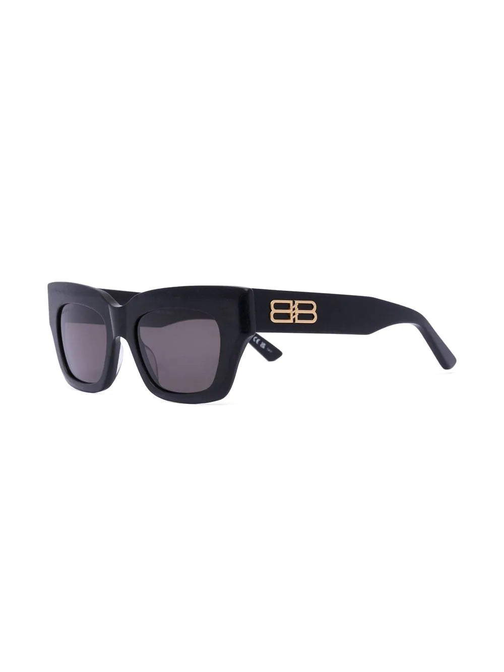 Balenciaga logo-lettering square-frame sunglasses