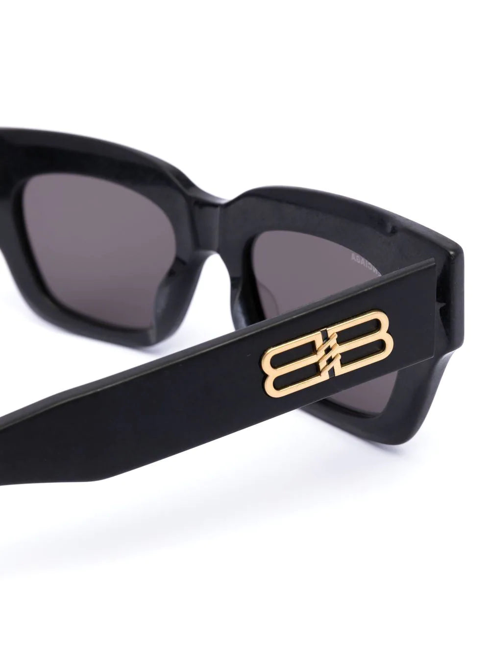 Balenciaga logo-lettering square-frame sunglasses