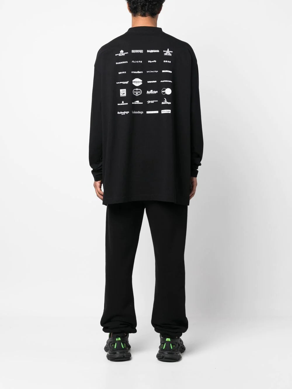 Balenciaga  logo-print long-sleeve sweatshirt
