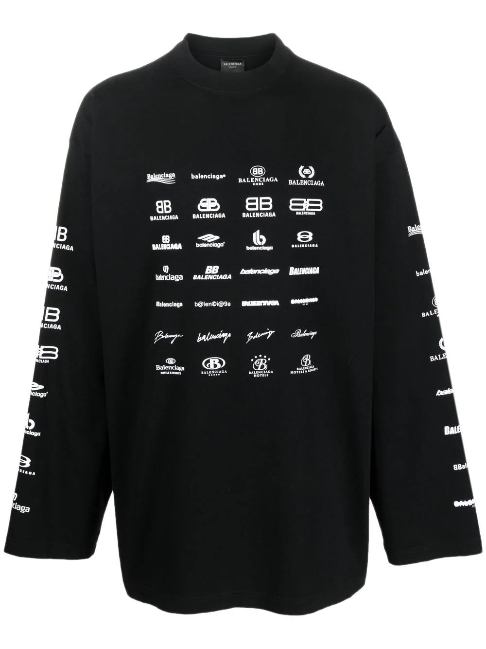 Balenciaga  logo-print long-sleeve sweatshirt