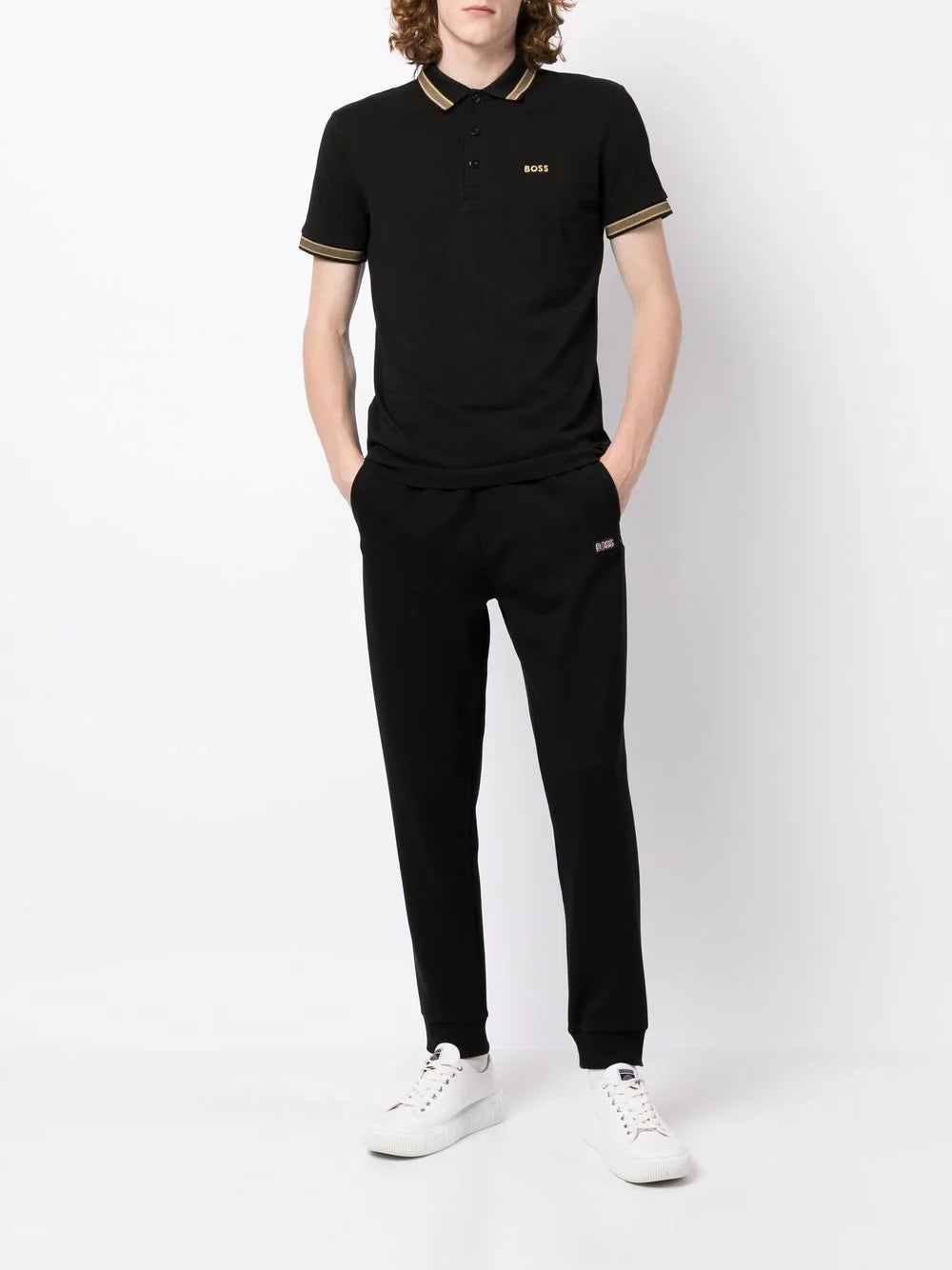 Boss Paddy logo-embroidered polo shirt