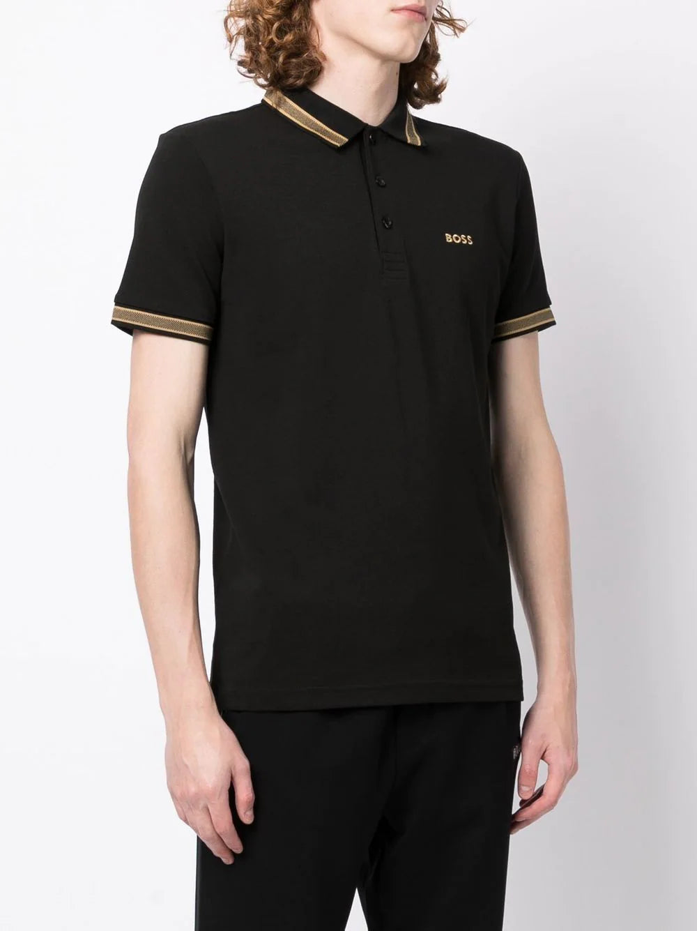Boss Paddy logo-embroidered polo shirt