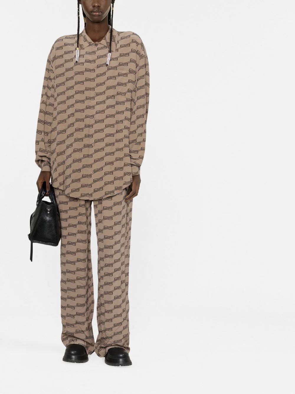 Balenciaga  BB monogram-print shirt