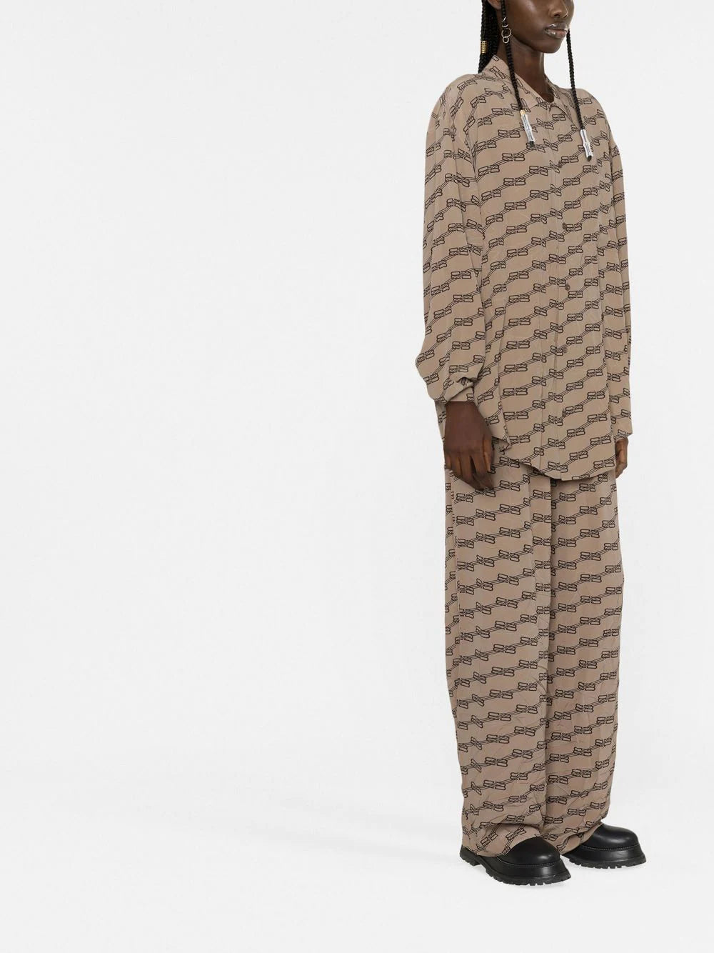 Balenciaga  BB monogram-print shirt