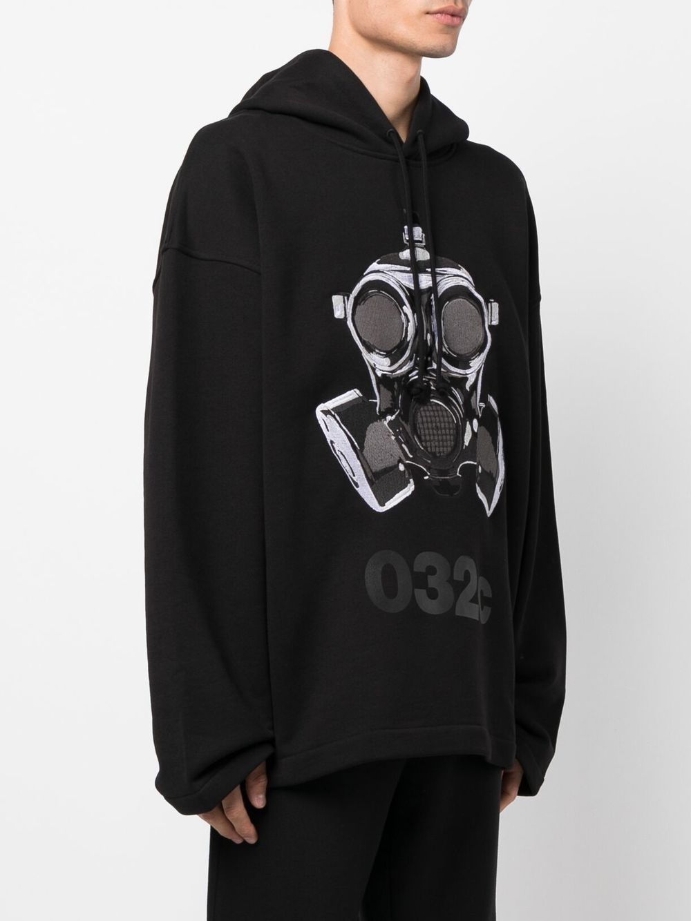 032c  graphic-print drop-shoulder hoodie
