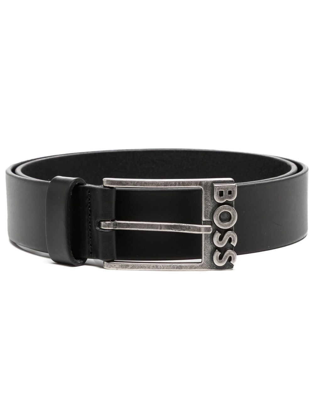 Balmain logo-buckle leather belt