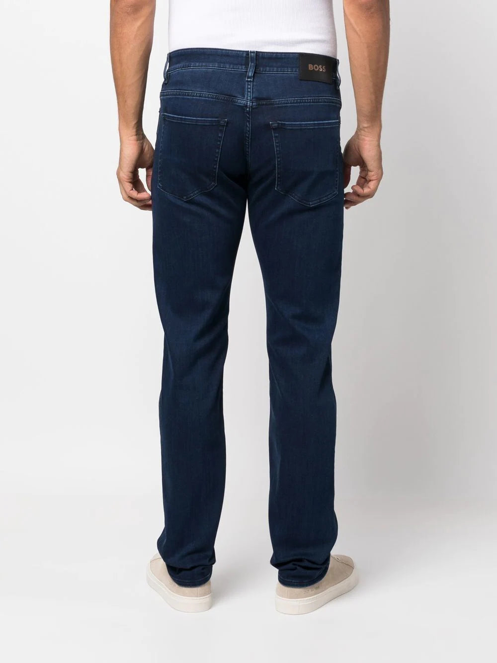 BOSS mid-rise tapered jeans