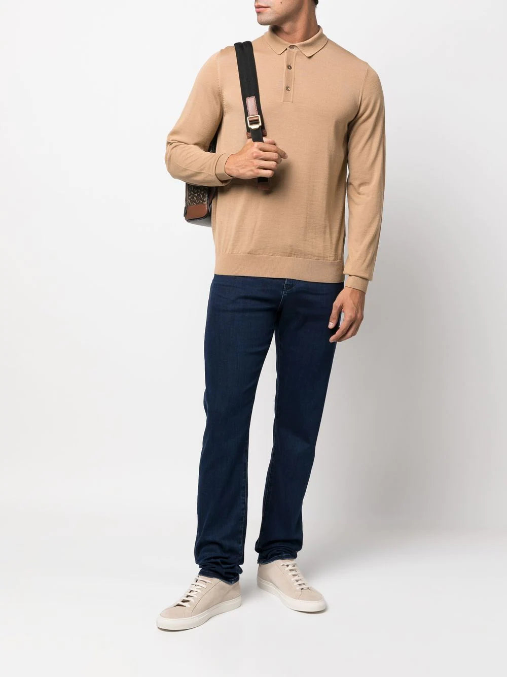 BOSS mid-rise tapered jeans