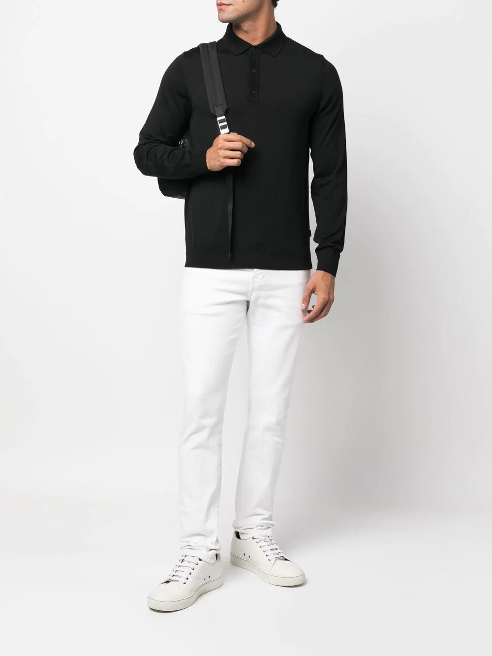 Boss long-sleeve polo shirt