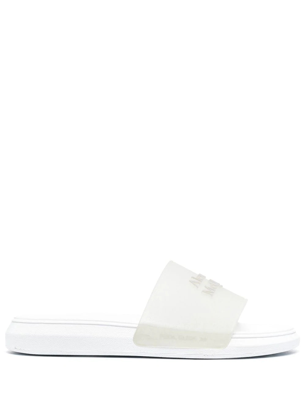 Alexander McQueen  logo embossed slides