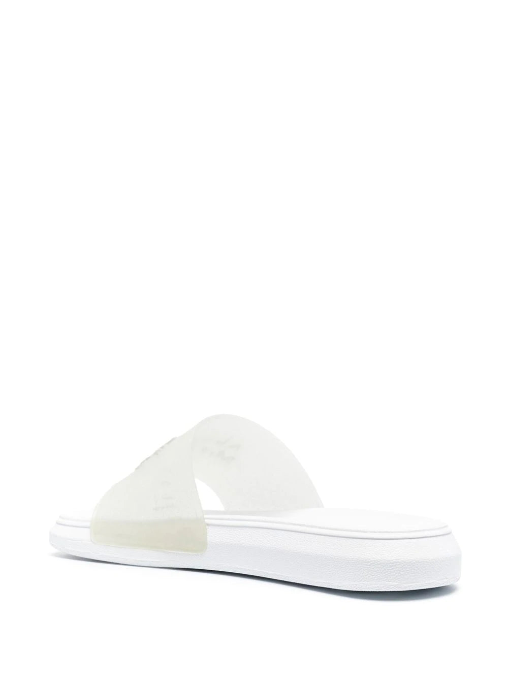Alexander McQueen  logo embossed slides