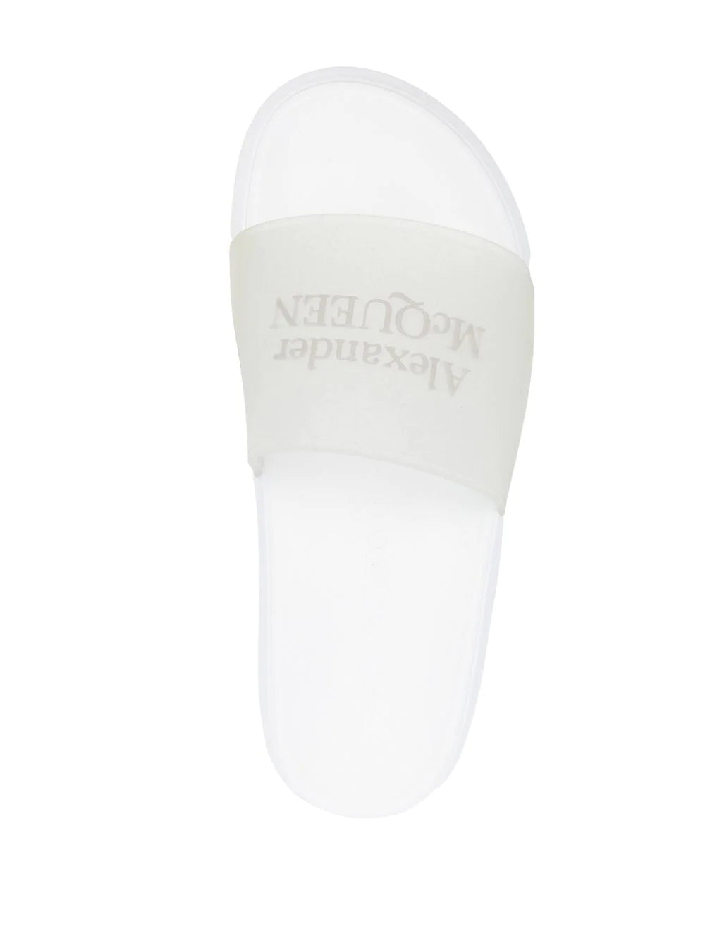 Alexander McQueen  logo embossed slides