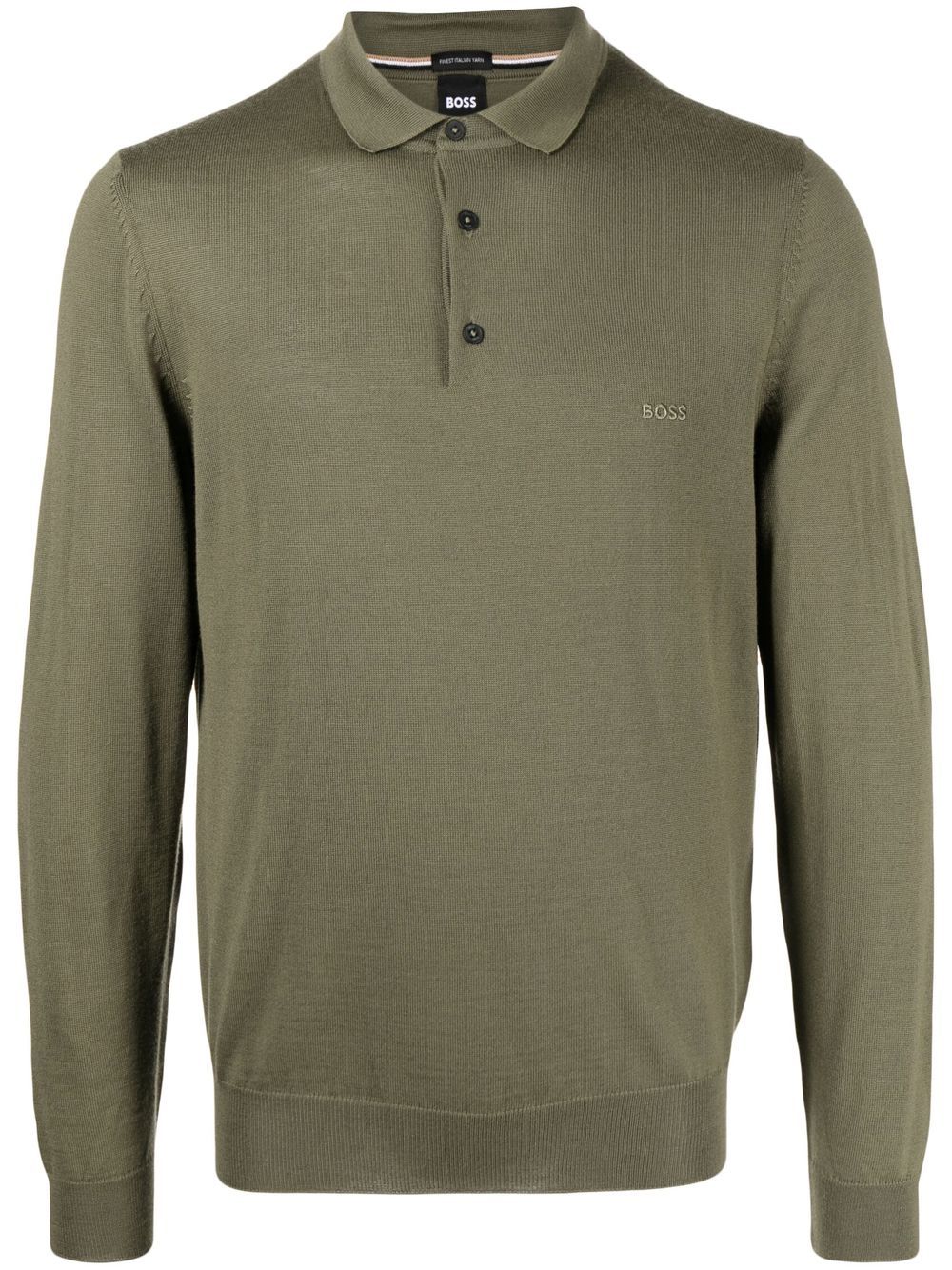 BOSS  virgin wool polo shirt
