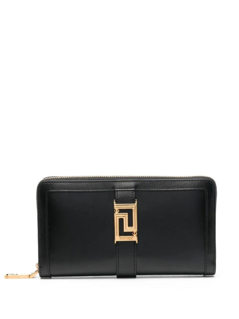 Versace  Greca-buckle zip wallet
