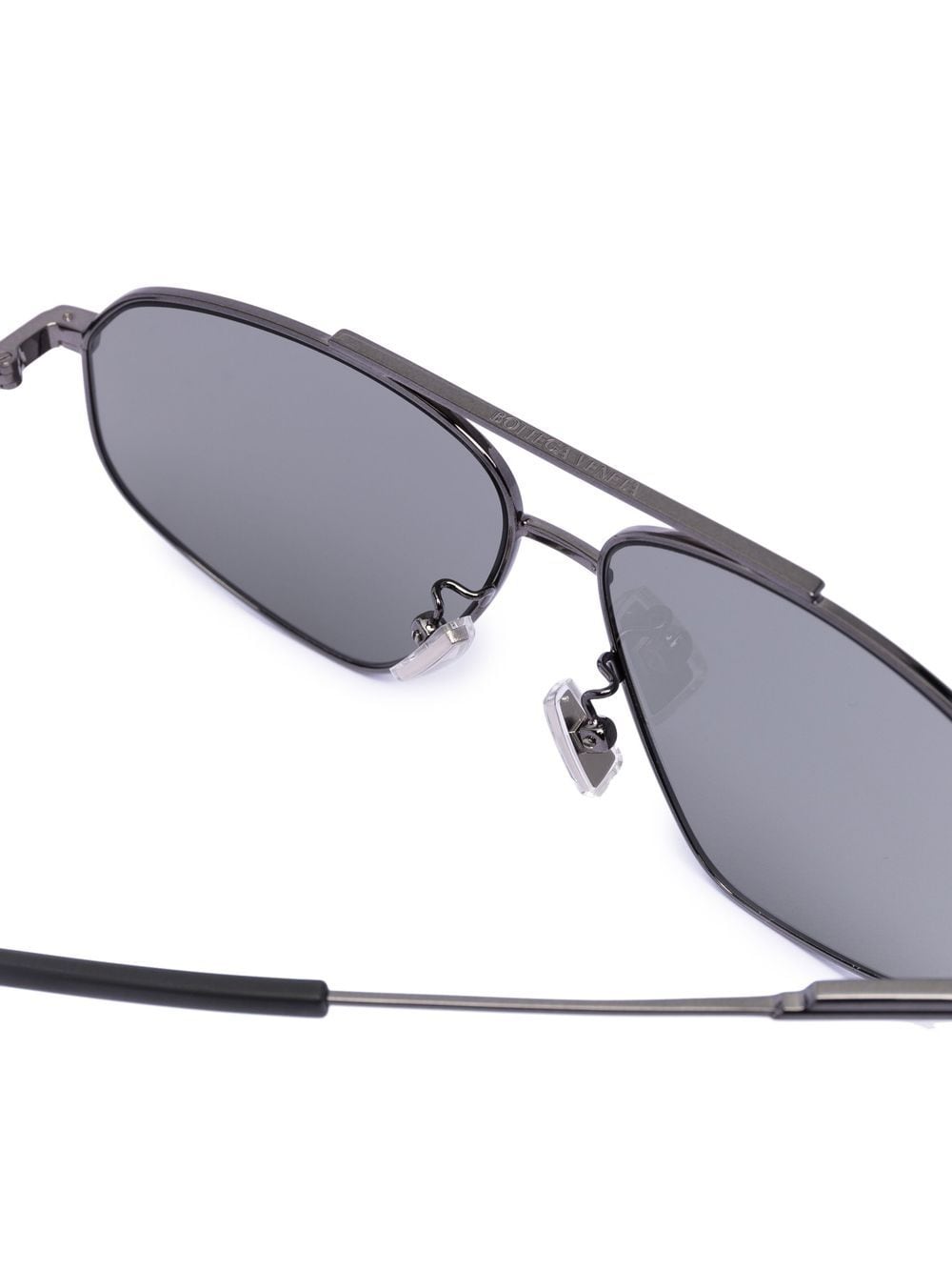 Bottega Veneta Eyewear metallic pilot-frame sunglasses