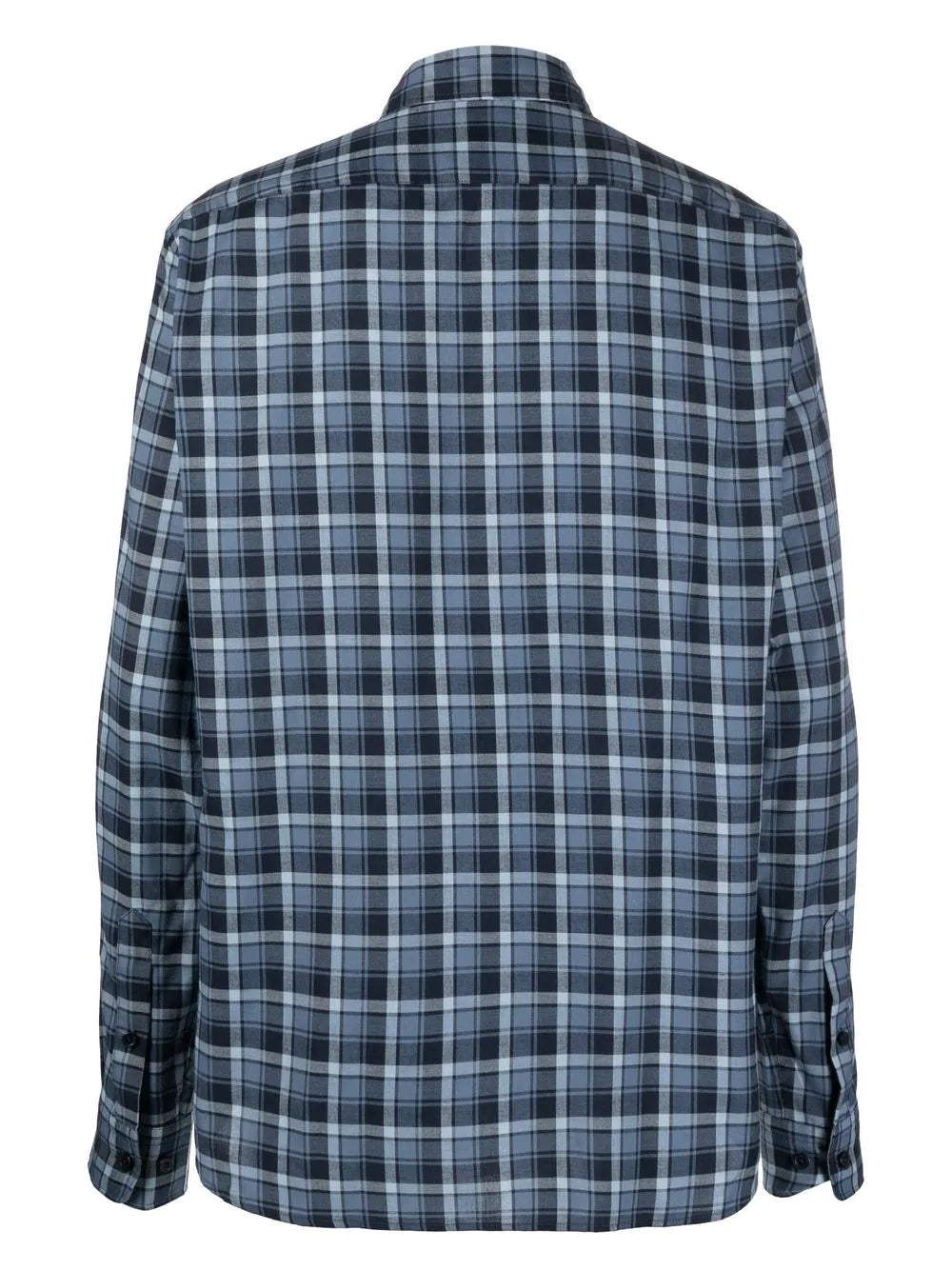 Boss long-sleeve plaid-check shirt