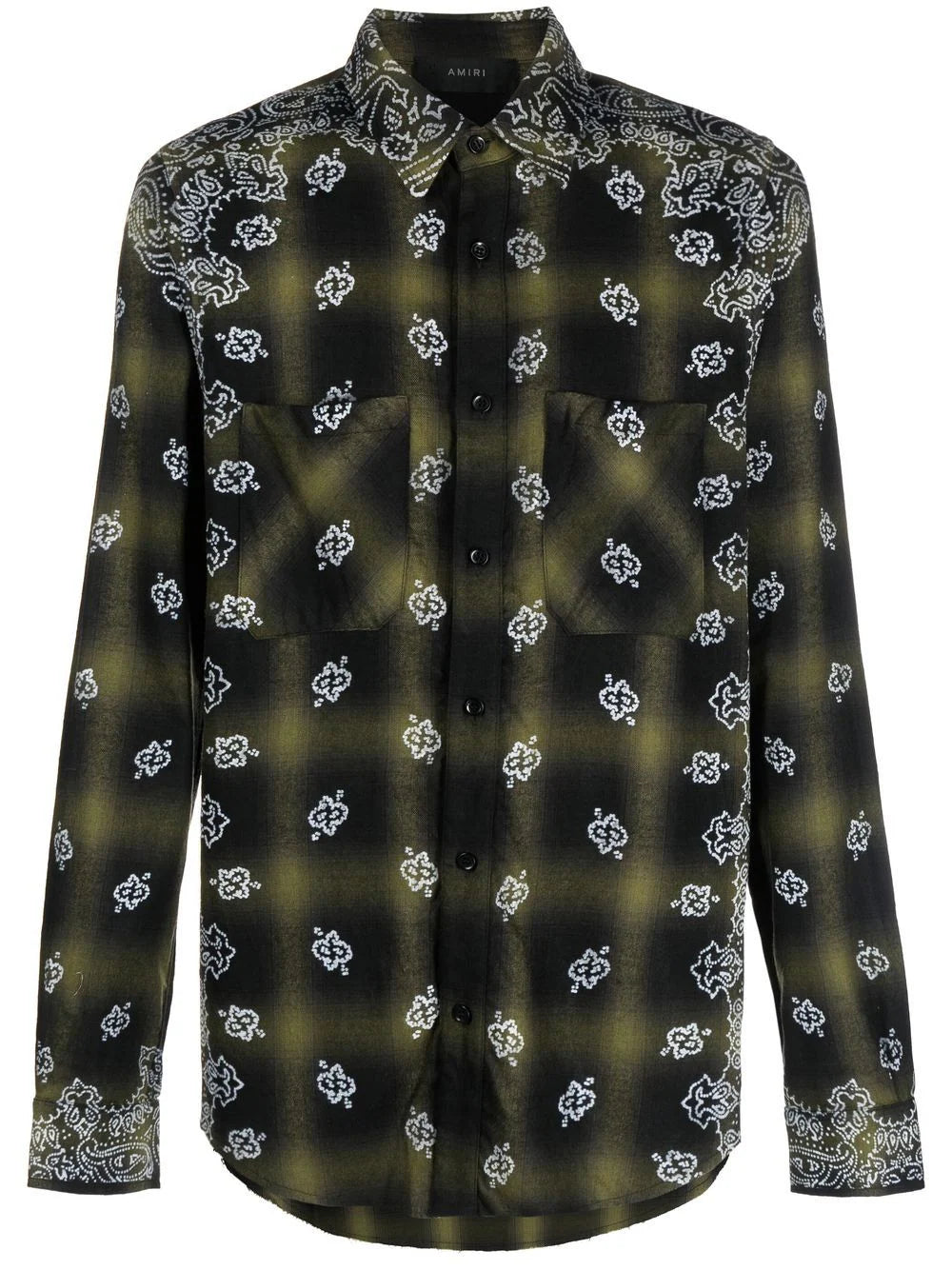AMIRI  bandana-print checked shirt