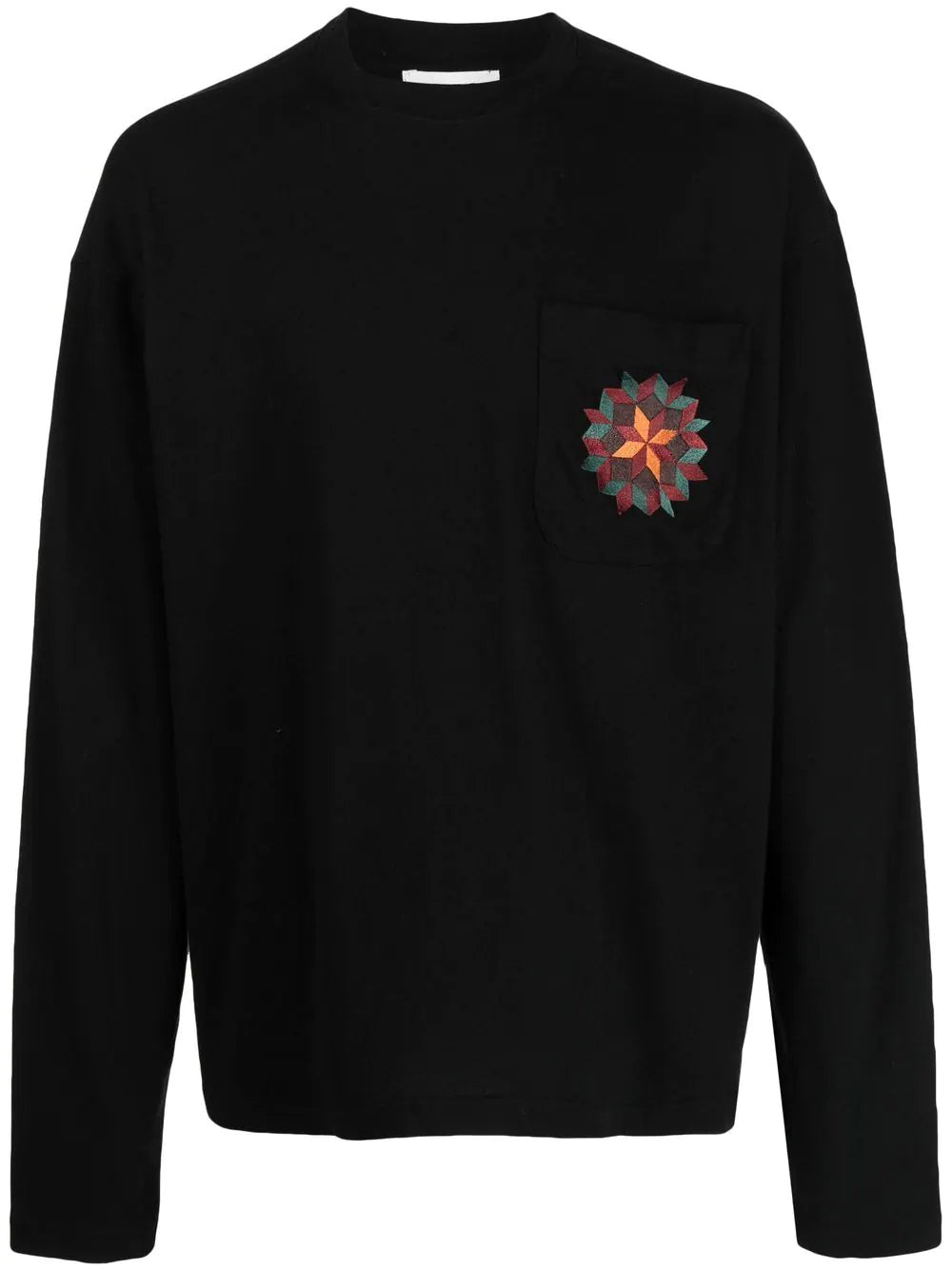 YMC  embroidered-logo long-sleeved T-shirt