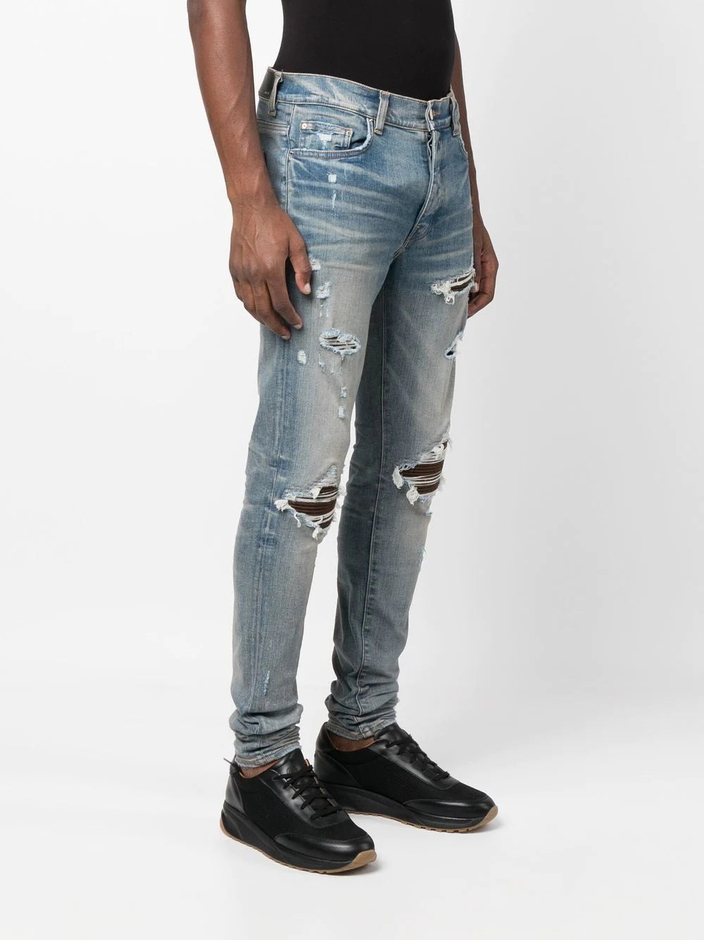 Amiri distressed slim-cut jeans