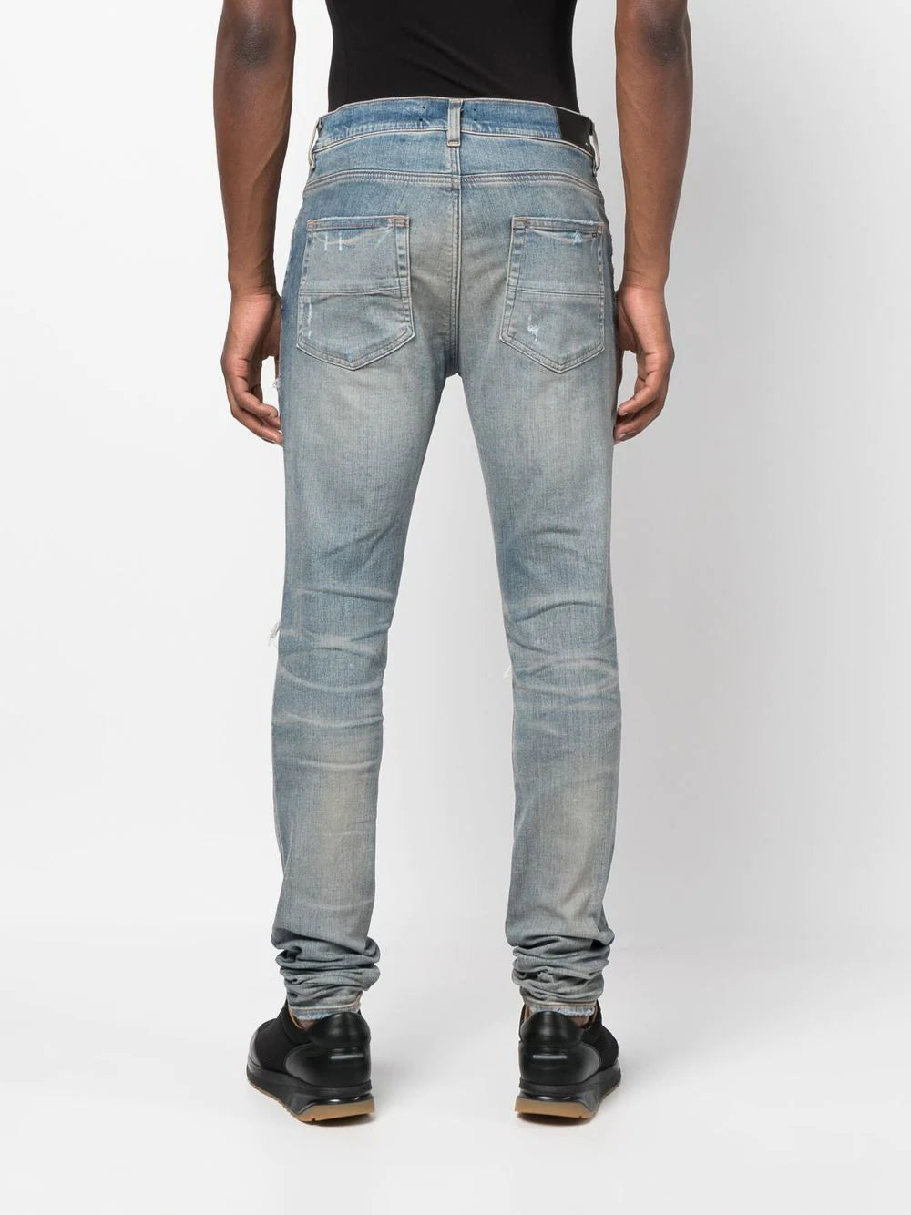 Amiri distressed slim-cut jeans