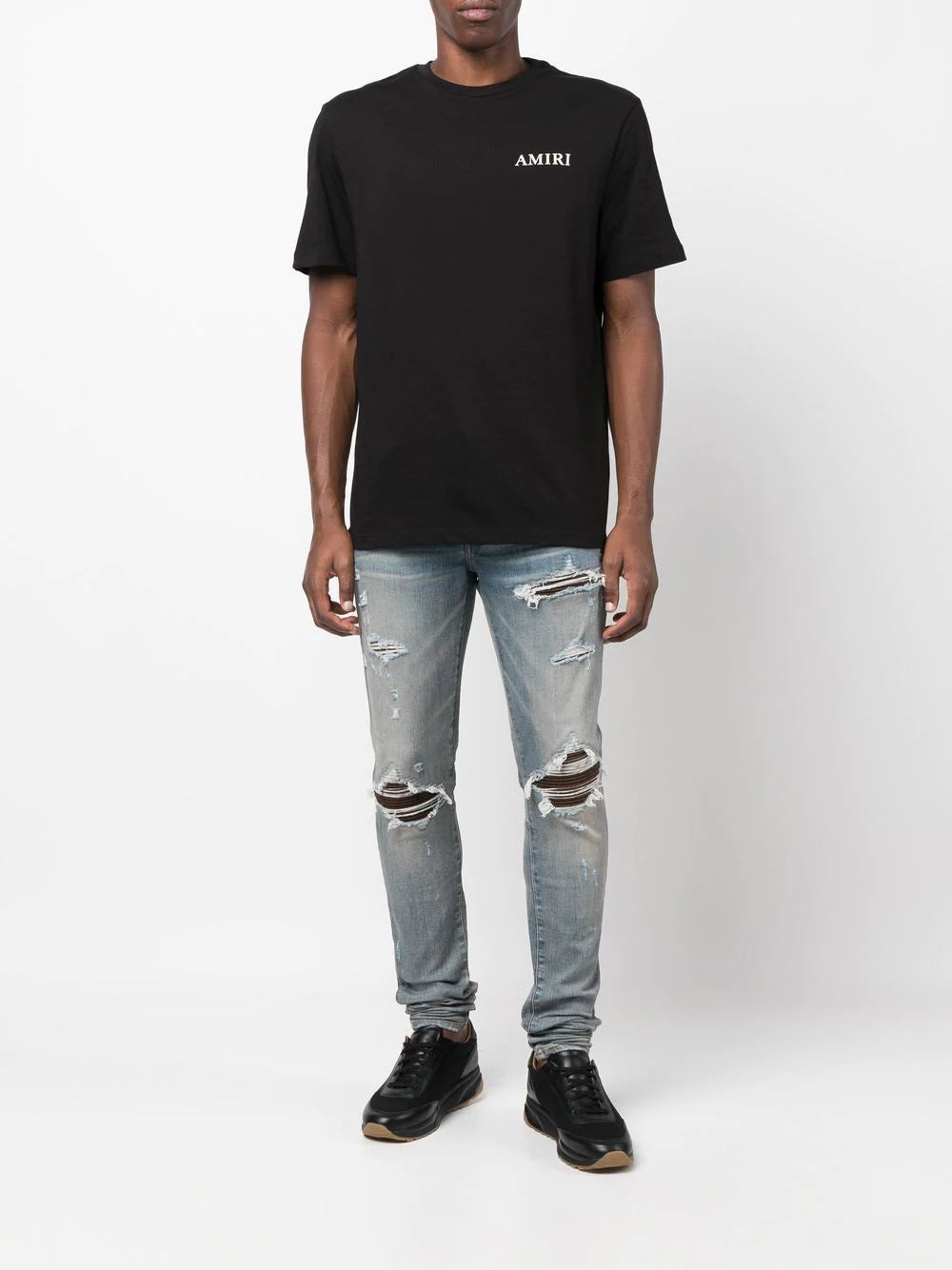 Amiri distressed slim-cut jeans