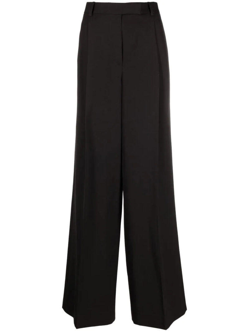 Versace  wide-leg pleated trousers