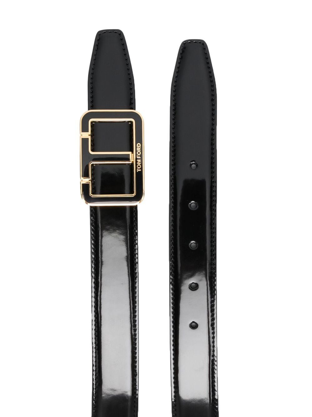 Tom Ford logo-buckle leather belt