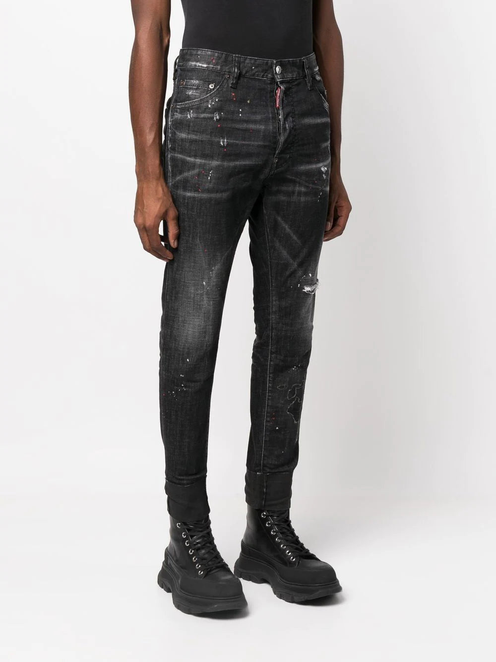 Dsquared2 distressed skinny-cut jeans