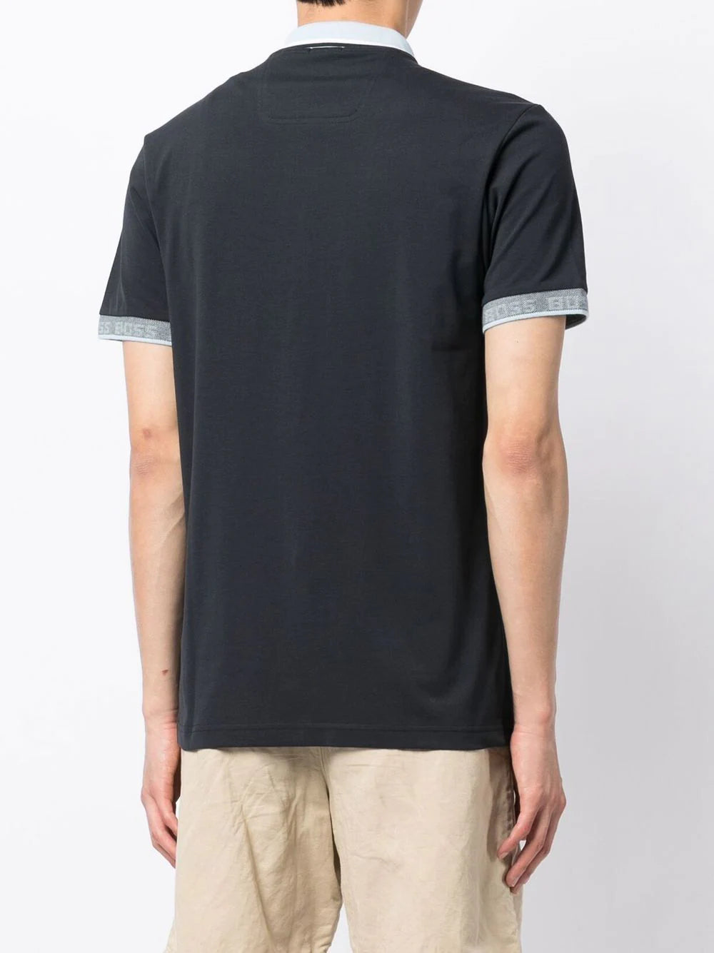 BOSS  embroidered-logo detail polo shirt