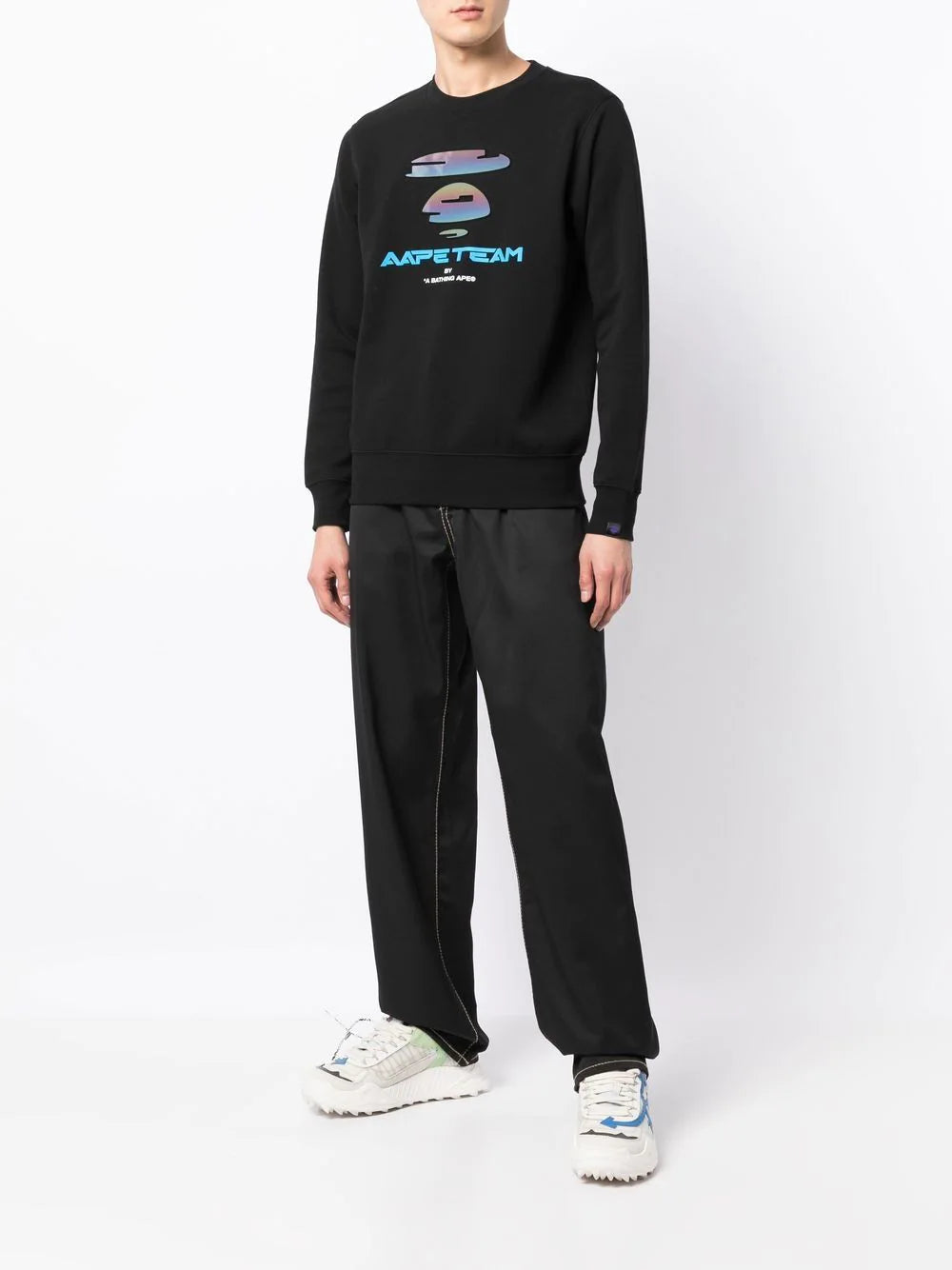 AAPE BY *A BATHING APE®  graphic logo-print sweatshirt