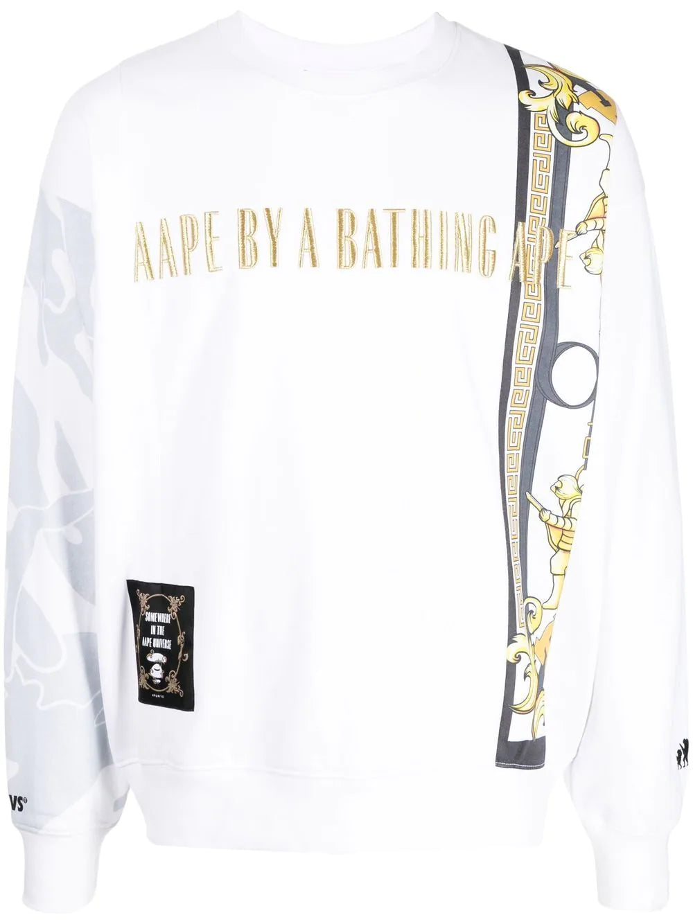 AAPE BY *A BATHING APE®  graphic embroidered-logo sweatshirt
