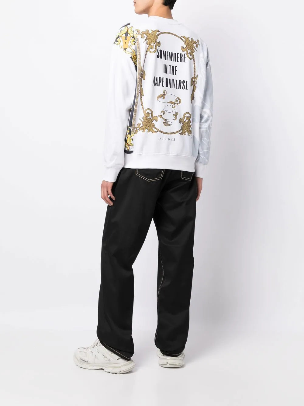AAPE BY *A BATHING APE® graphic embroidered-logo sweatshirt