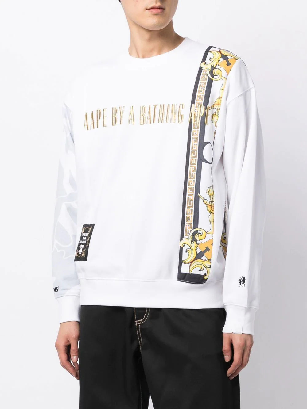AAPE BY *A BATHING APE® graphic embroidered-logo sweatshirt