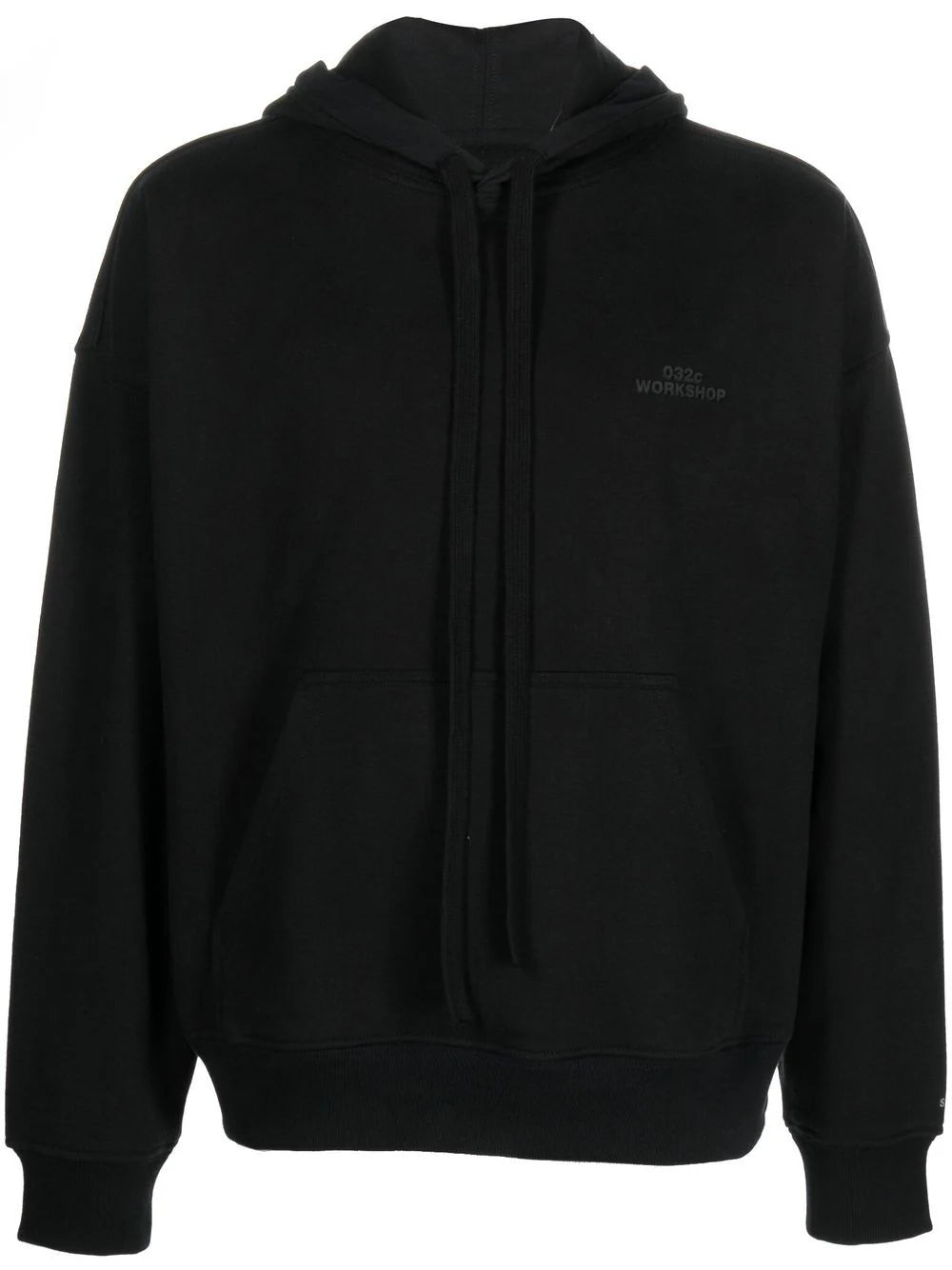 032c  logo-print cotton hoodie