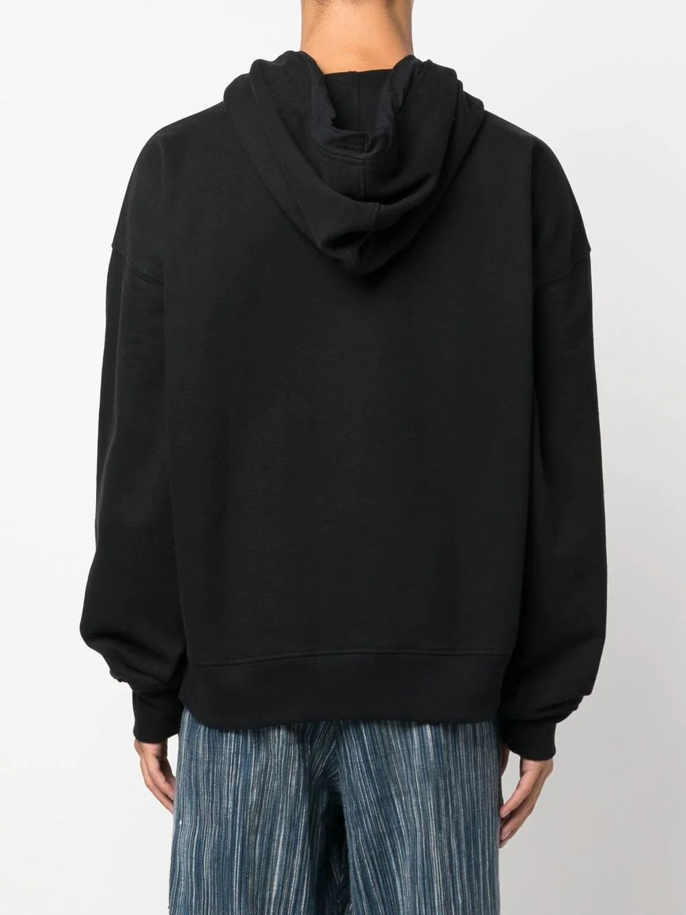 032c  logo-print cotton hoodie