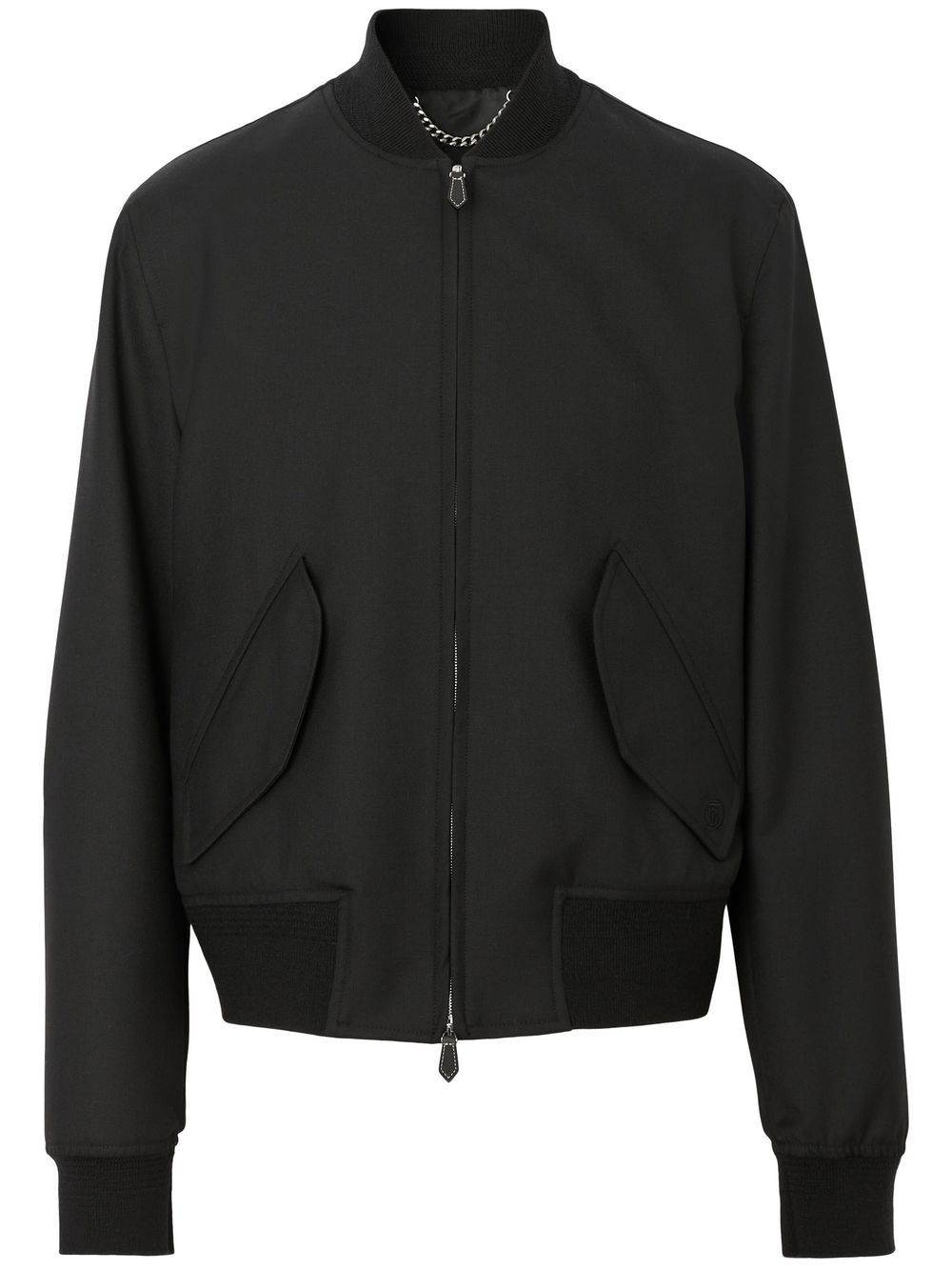 Burberry zip-up wool jacket