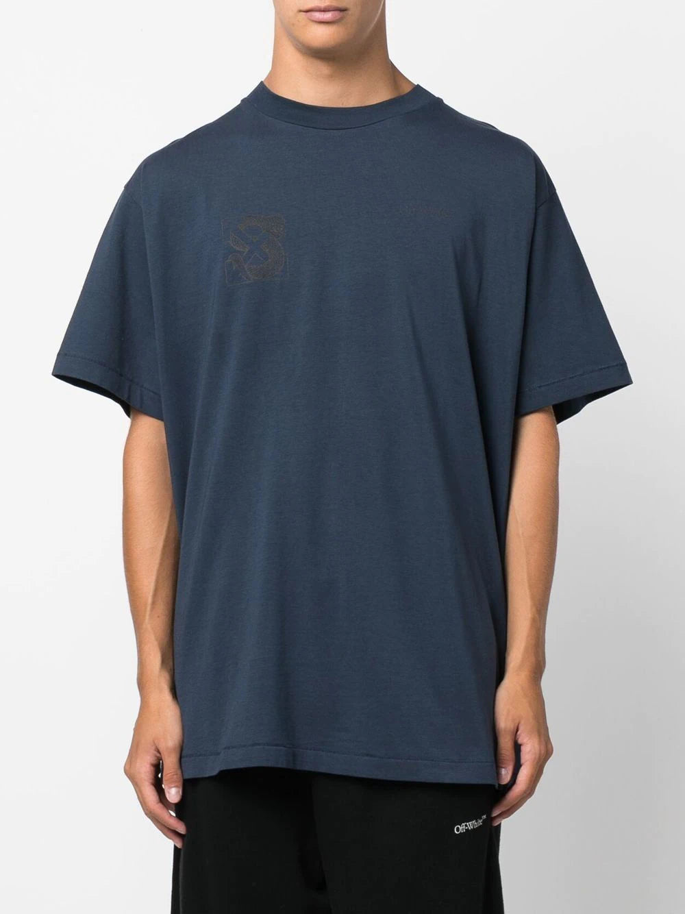 Off-white x SLB snake Arrow logo-embroidered T-shirt