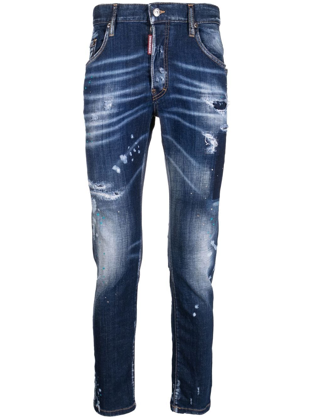 Dsquared2 distressed skinny-cut jeans