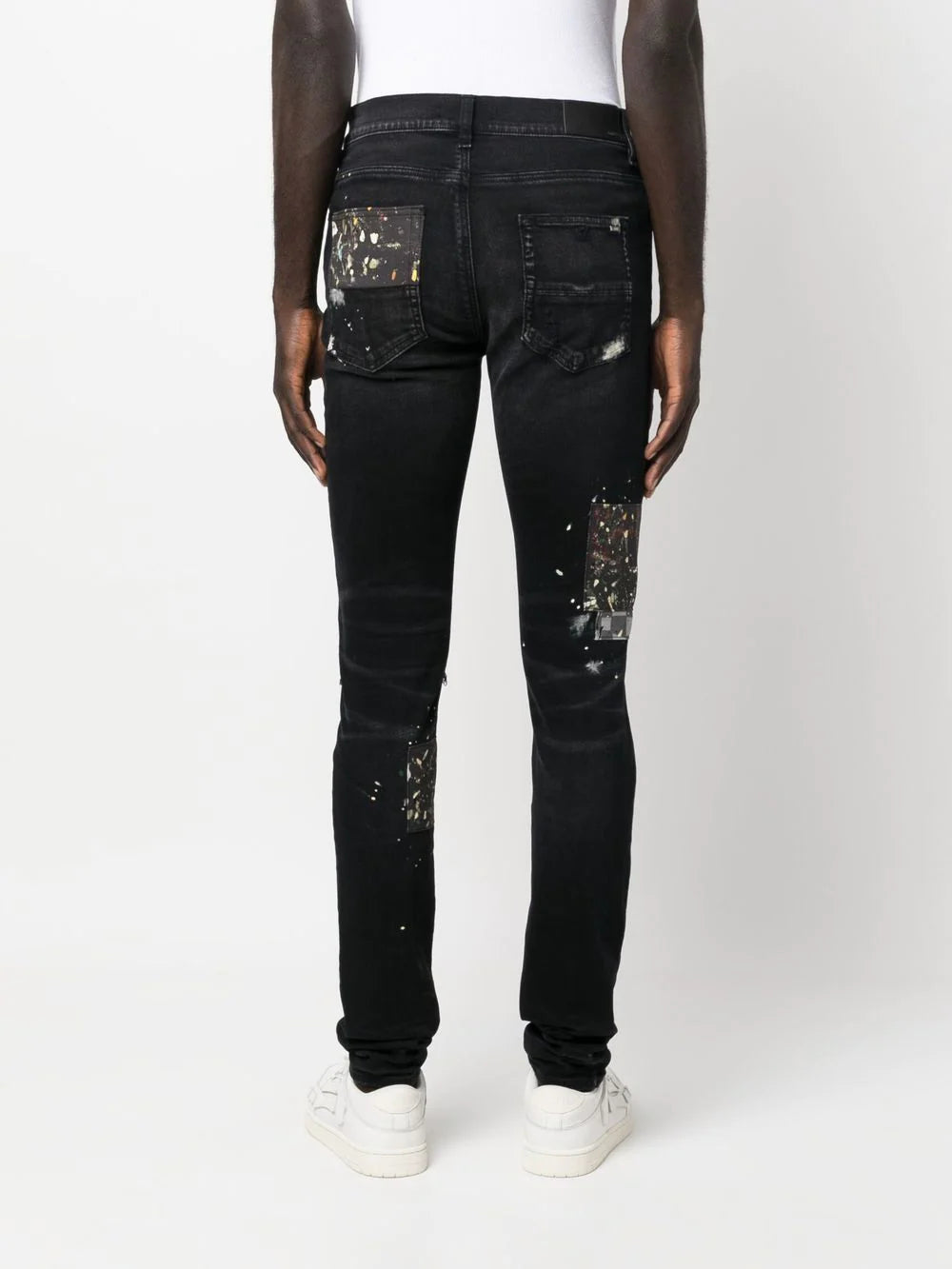 Amiri distressed skinny-cut jeans