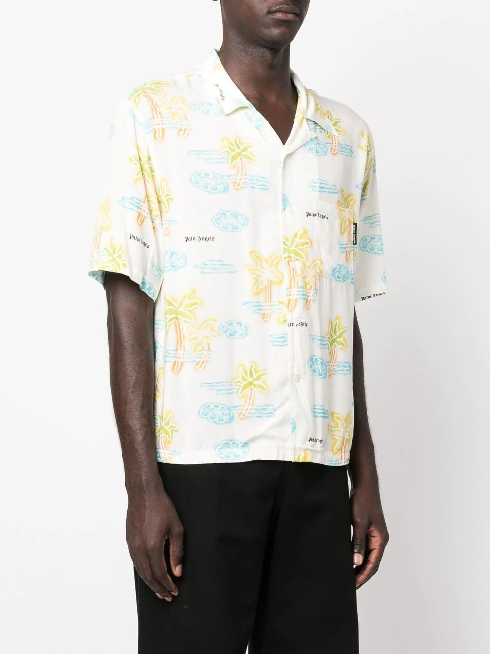Palm Angels graphic-print short-sleeve shirt