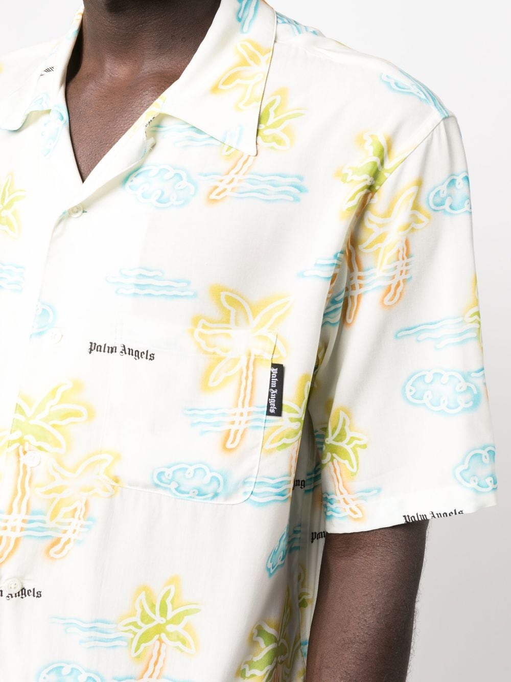 Palm Angels graphic-print short-sleeve shirt