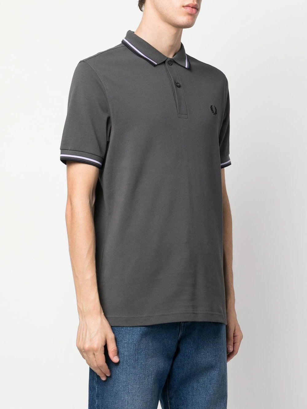 Fred Perry stripe-trim polo-shirt