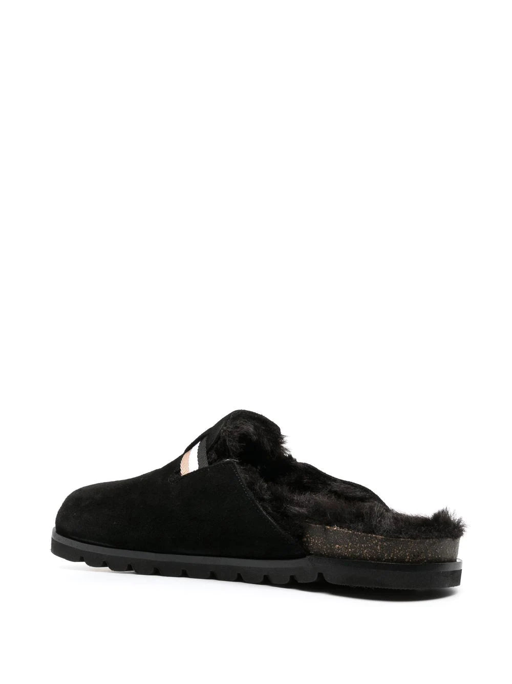 BOSS Ben faux fur-lined mules