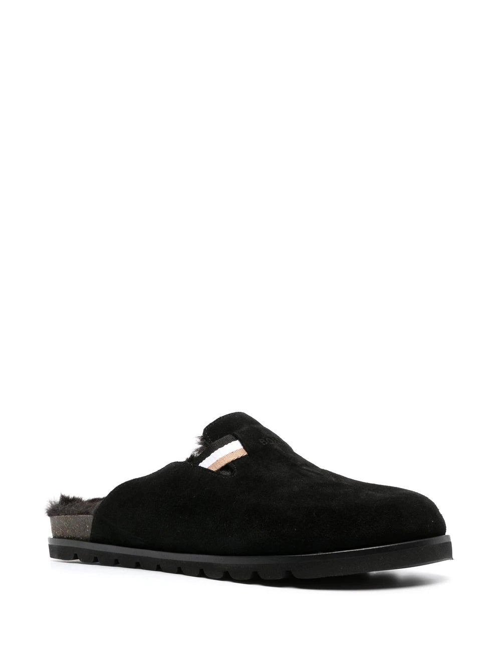 BOSS Ben faux fur-lined mules