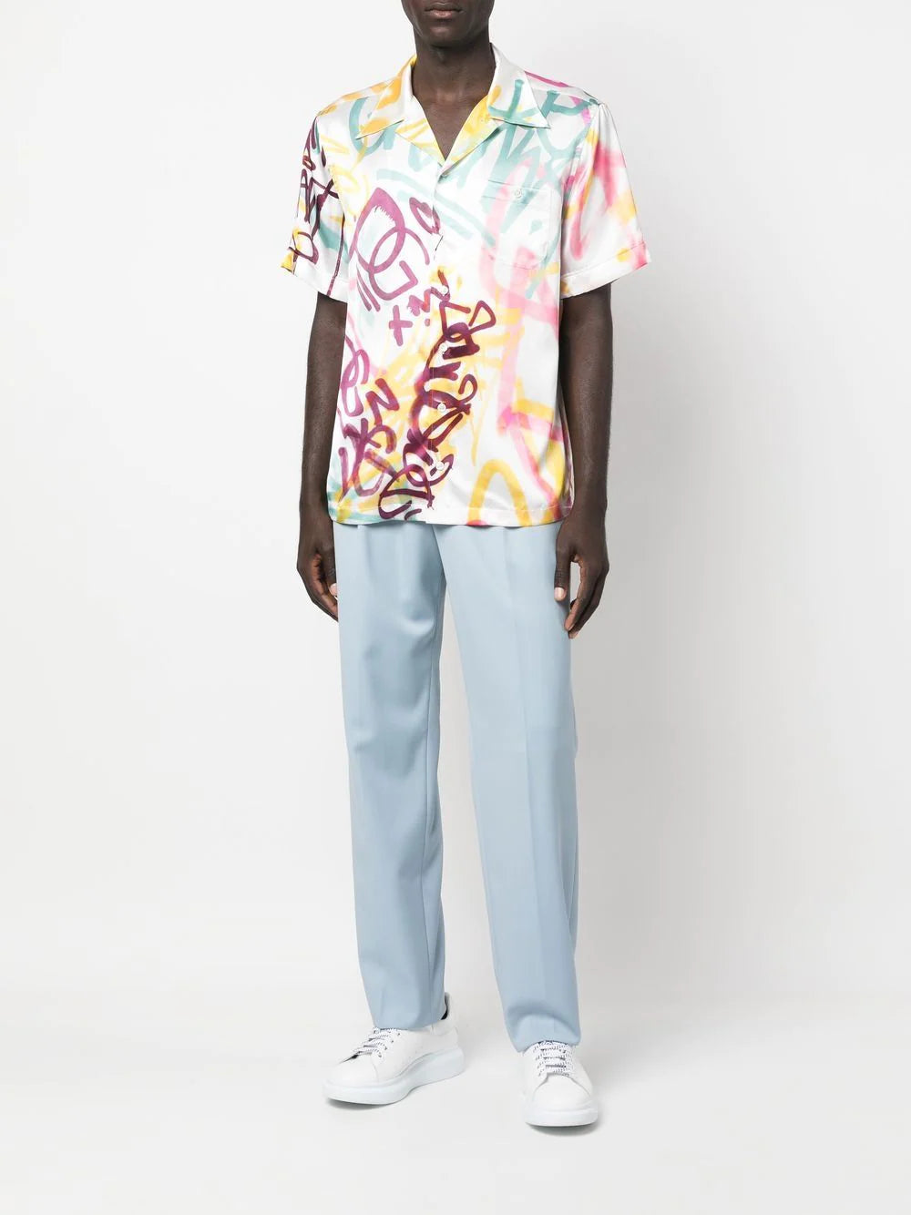 Dolce & gabbana grafitti-print short-sleeve T-shirt